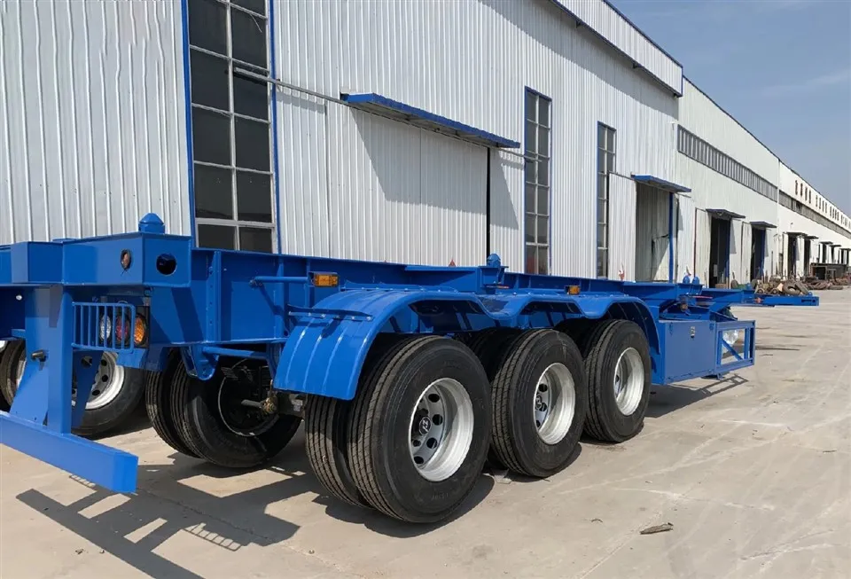 4 Axle 70T Container Skeleton Semi Trailer